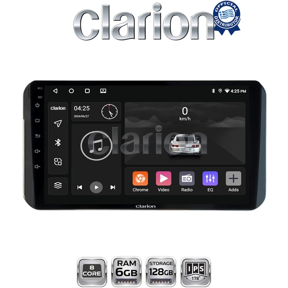 GL53754H CLARION GL53754H Οθόνη OEM Multimedia Αυτοκινήτου για Toyota Yaris 2023 >high version (CarPlay/AndroidAuto/BT/GPS/WIFI/GPRS) - Image 1