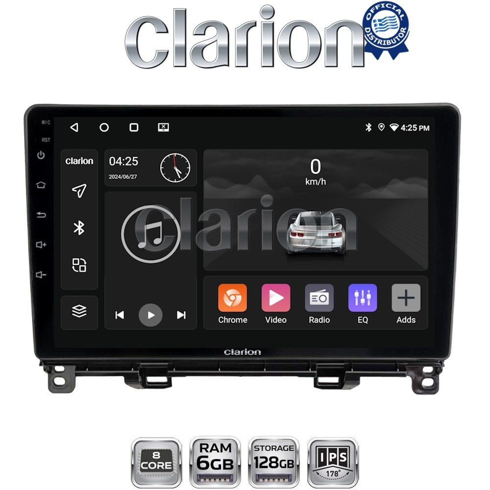 GL53761 CLARION GL53761 Οθόνη OEM Multimedia Αυτοκινήτου για Honda Jazz 2019 (CarPlay/AndroidAuto/BT/GPS/WIFI/GPRS) - Image 1
