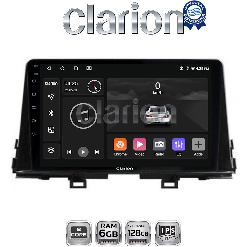 GL53795 CLARION GL53795 Οθόνη OEM Multimedia Αυτοκινήτου για OEM KIA PICANTO 2017> (CarPlay/AndroidAuto/BT/GPS/WIFI/GPRS) - Image 1