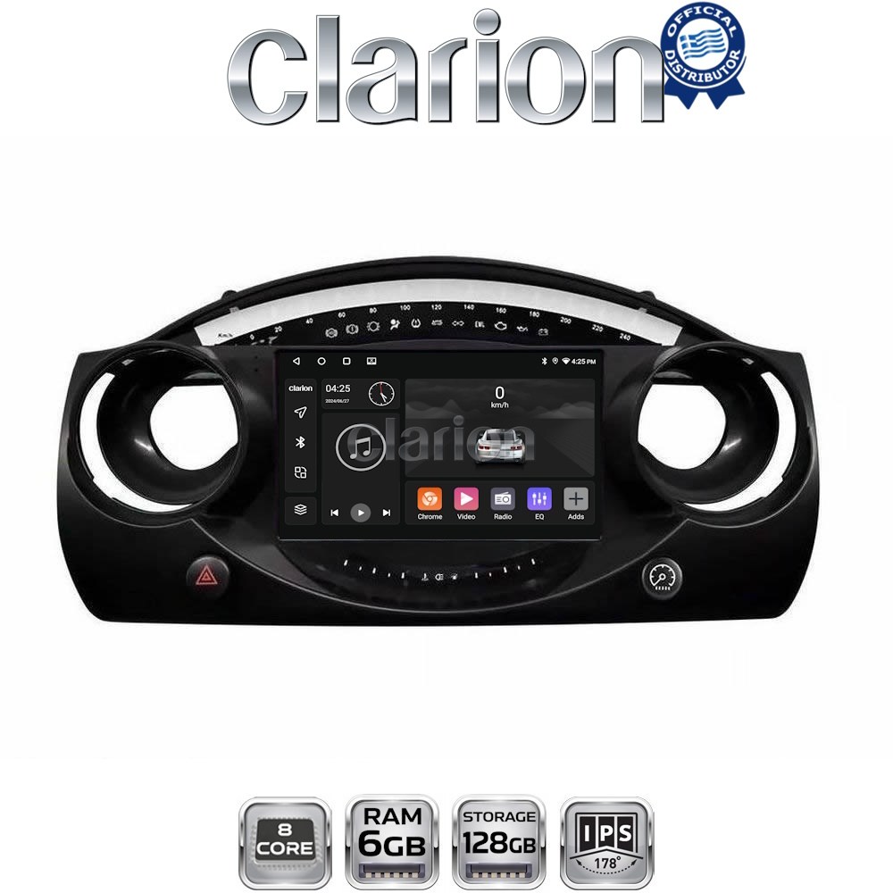 CLARION GL53832 Οθόνη OEM Multimedia Αυτοκινήτου για MINI COOPER 2001 > 2007 (CarPlay/AndroidAuto/BT/GPS/WIFI/GPRS)