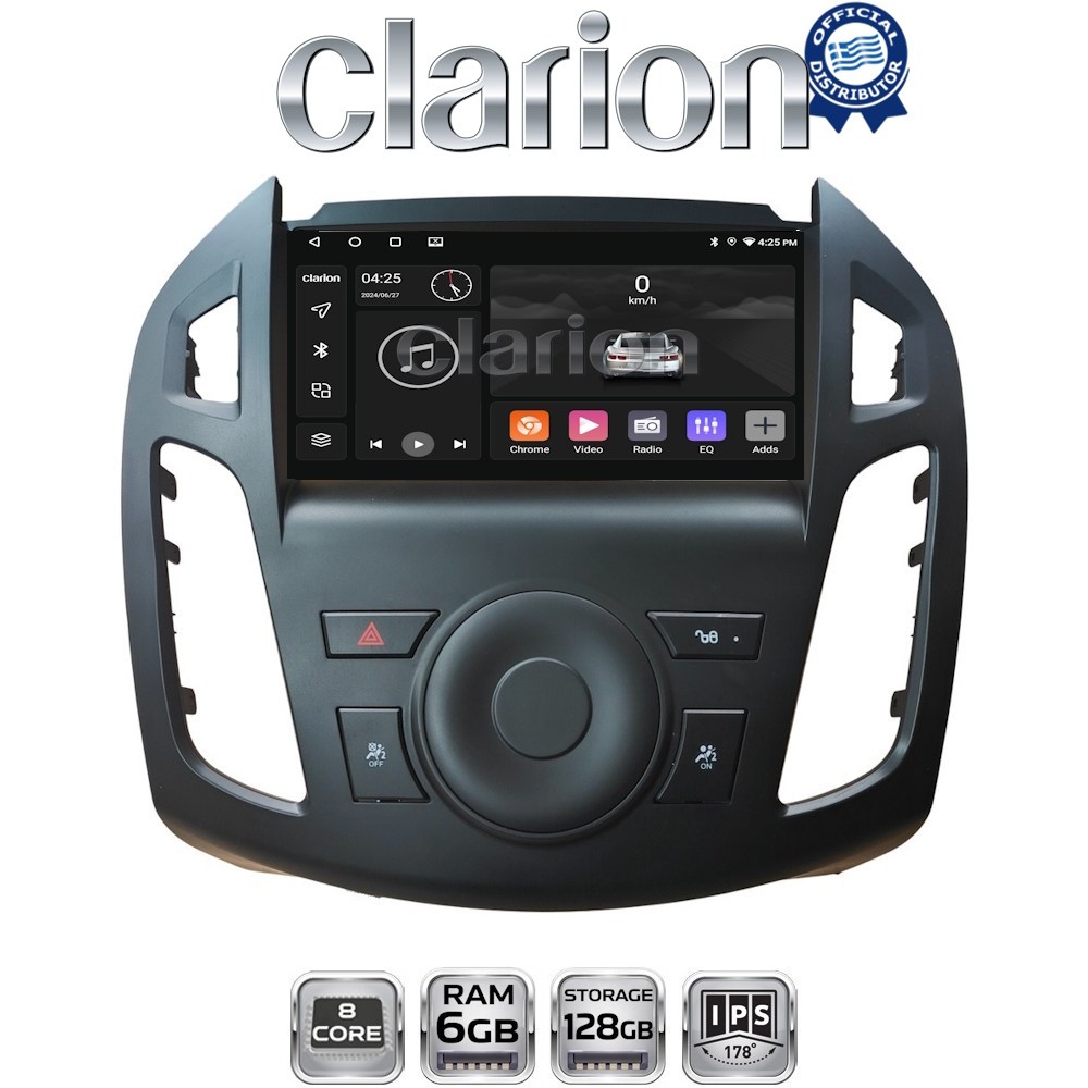 GL53858B CLARION GL53858B Οθόνη OEM Multimedia Αυτοκινήτου για Ford Transit Connect 2013 > 2017 (CarPlay/AndroidAuto/BT/GPS/WIFI/GPRS) - Image 1