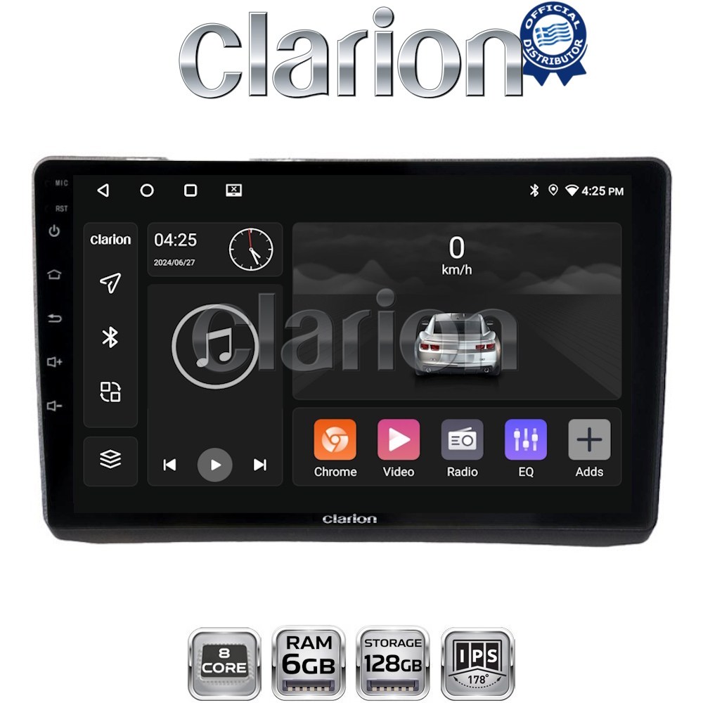 GL53892 CLARION GL53892 Οθόνη OEM Multimedia Αυτοκινήτου για Opel Vivaro - Renault Trafic - Nissan Primastar 2002 > 2009 (CarPlay/AndroidAuto/BT/GPS/WIFI/GPRS) - Image 1