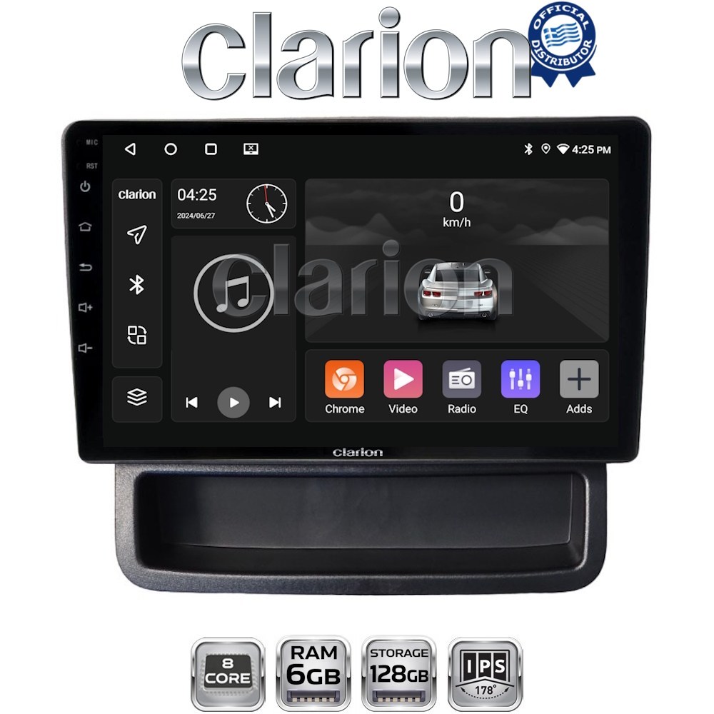 GL53893 CLARION GL53893 Οθόνη OEM Multimedia Αυτοκινήτου για Opel Vivaro - Renault Trafic - Nissan Primastar 2010 > 2014 (CarPlay/AndroidAuto/BT/GPS/WIFI/GPRS) - Image 1