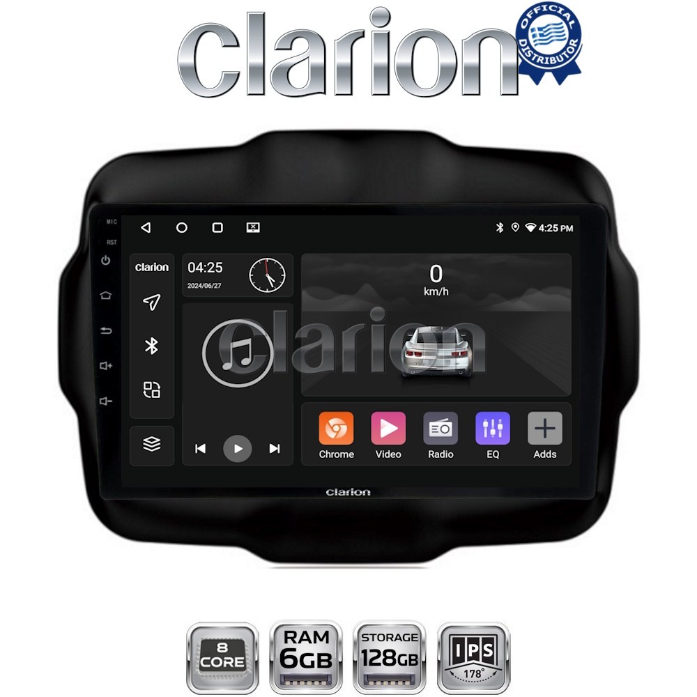 GL53952 CLARION GL53952 Οθόνη OEM Multimedia Αυτοκινήτου για RENEGADE 2014> (CarPlay/AndroidAuto/BT/GPS/WIFI/GPRS) - Image 1