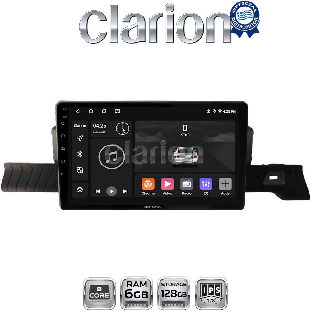 GL53954 CLARION GL53954 Οθόνη OEM Multimedia Αυτοκινήτου για Citroen C3 2024 > (CarPlay/AndroidAuto/BT/GPS/WIFI/GPRS) - Image 1