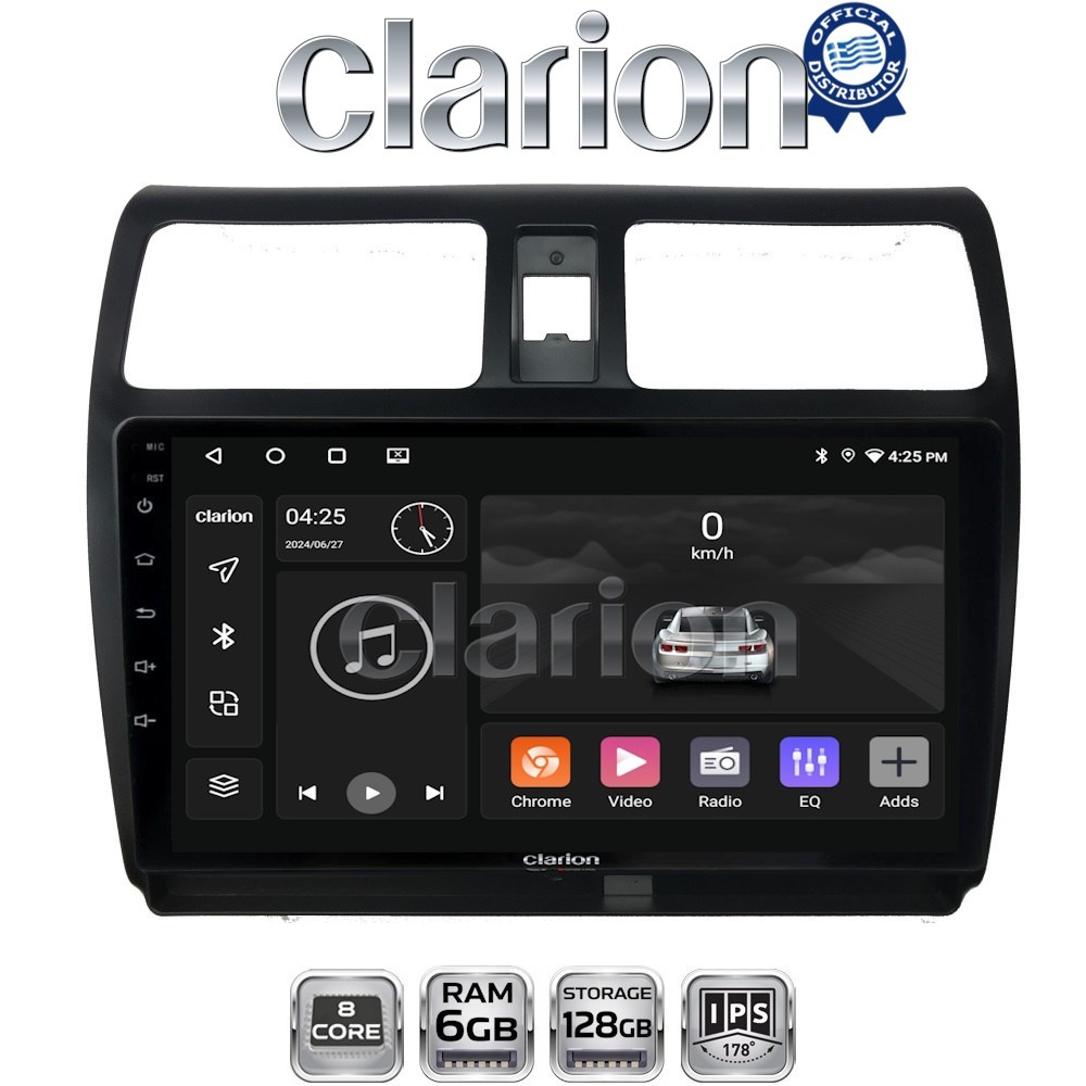 CLARION GL53978 Οθόνη OEM Multimedia Αυτοκινήτου για SUZUKI SWIFT 2005 > 2010 (CarPlay/AndroidAuto/BT/GPS/WIFI/GPRS)