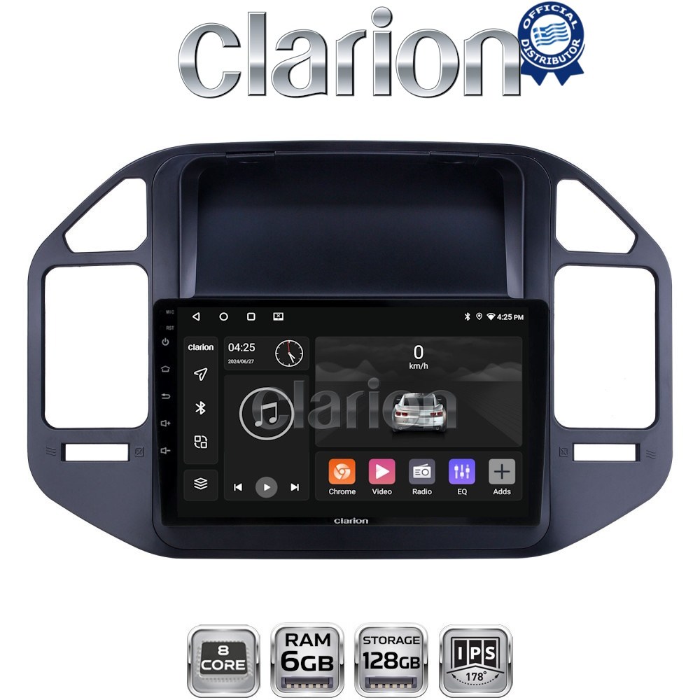 CLARION GL53990 Οθόνη OEM Multimedia Αυτοκινήτου για Mitsubishi Pajero 1999 > 2006 (CarPlay/AndroidAuto/BT/GPS/WIFI/GPRS)