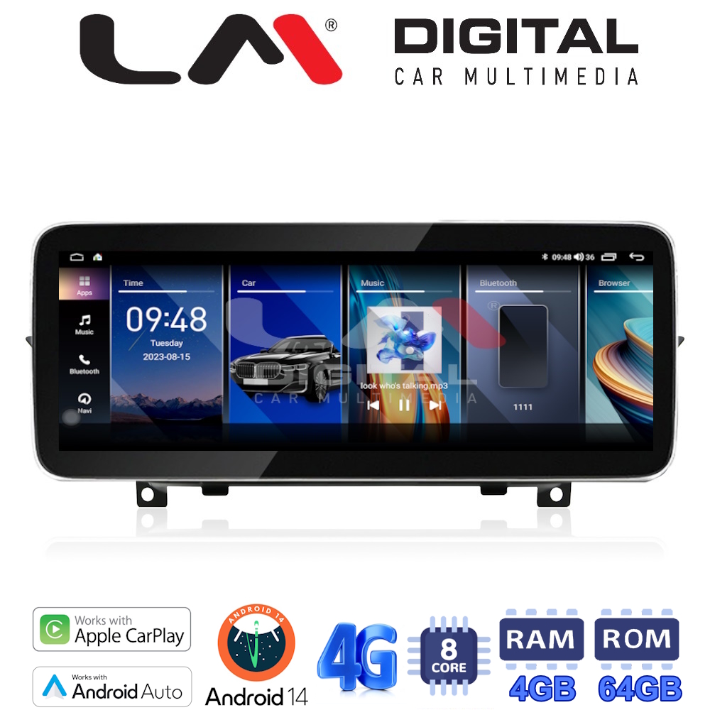 LM Digital - LM GH4 219 CIC Οθόνη OEM Multimedia Αυτοκινήτου για BMW X1 (E84) 2009 > 2014 με σύστημα CIC (CarPlay/AndroidAuto/BT/GPS/WIFI/GPRS)
