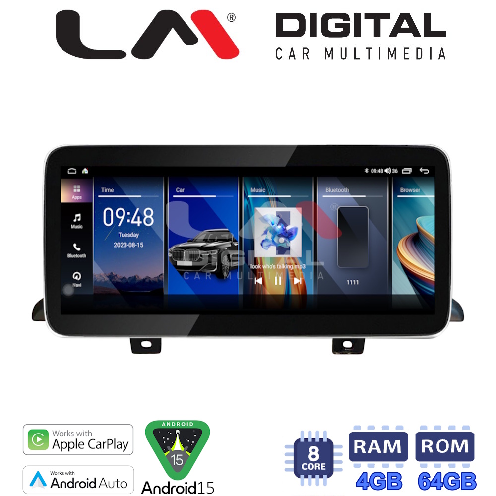 LM Digital - LM GH4 345 Οθόνη OEM Multimedia Αυτοκινήτου για BMW series 5 (G30) 2013 > 2018 (CarPlay/AndroidAuto/BT/GPS/WIFI/GPRS)