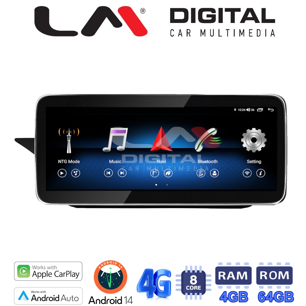 LM Digital - LM GH4 503 RO Οθόνη OEM Multimedia Αυτοκινήτου για MERCEDES E (W212) 2009 > 2012 (CarPlay/AndroidAuto/BT/GPS/WIFI/GPRS)