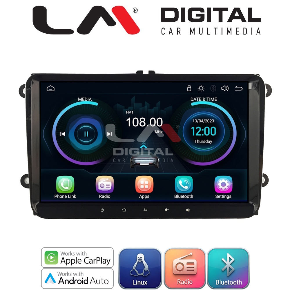 LM Digital - LM LX470 Οθόνη OEM Multimedia Αυτοκινήτου για VW All (CarPlay/AndroidAuto/BT/WIFI) Linux OS
