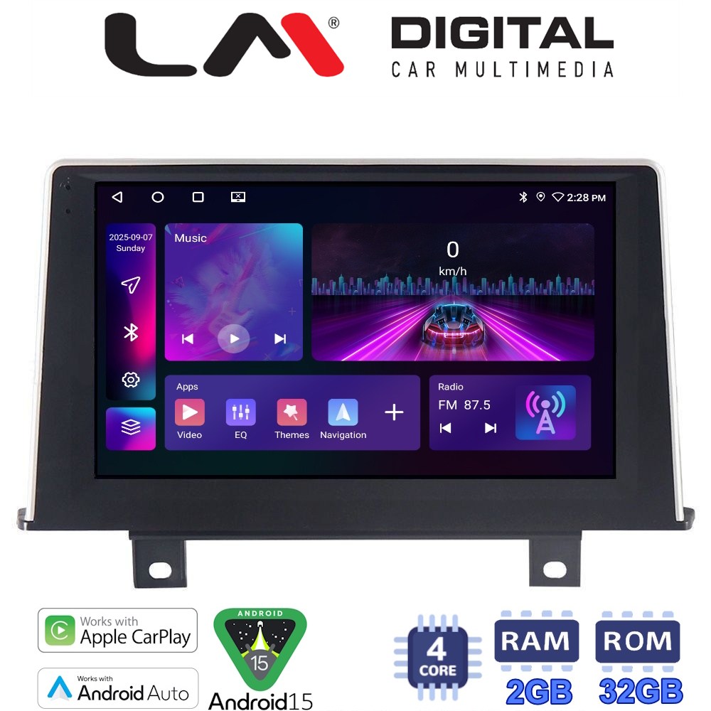 LMZA4175 LM Digital - LM ZA4175 GPS Οθόνη OEM Multimedia Αυτοκινήτου για BMW Σειρά 1 (F20-F21) 2011 > 2016 με εργοστασιακό σύστημα NBT (CarPlay/AndroidAuto/BT/GPS/WIFI/GPRS) - Image 1