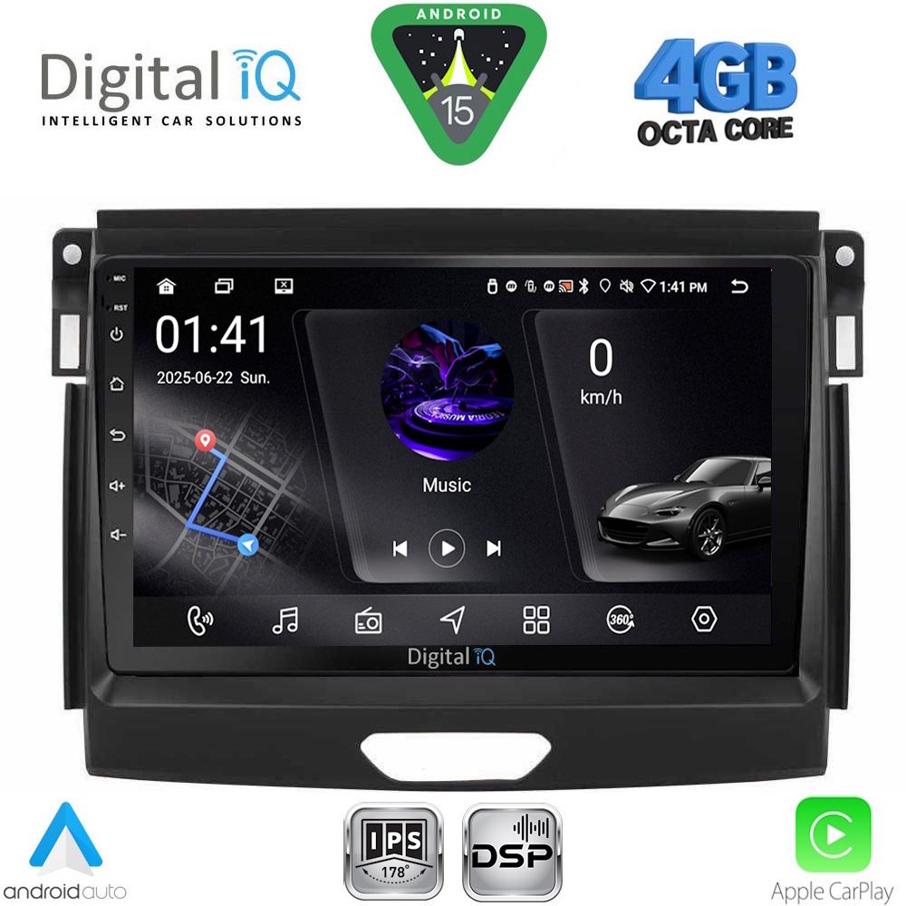 RSG6172A_15 DIGITAL IQ RSG 6172A_CPA (9inc) MULTIMEDIA TABLET for FORD RANGER mod. 2015-2018 - Image 1
