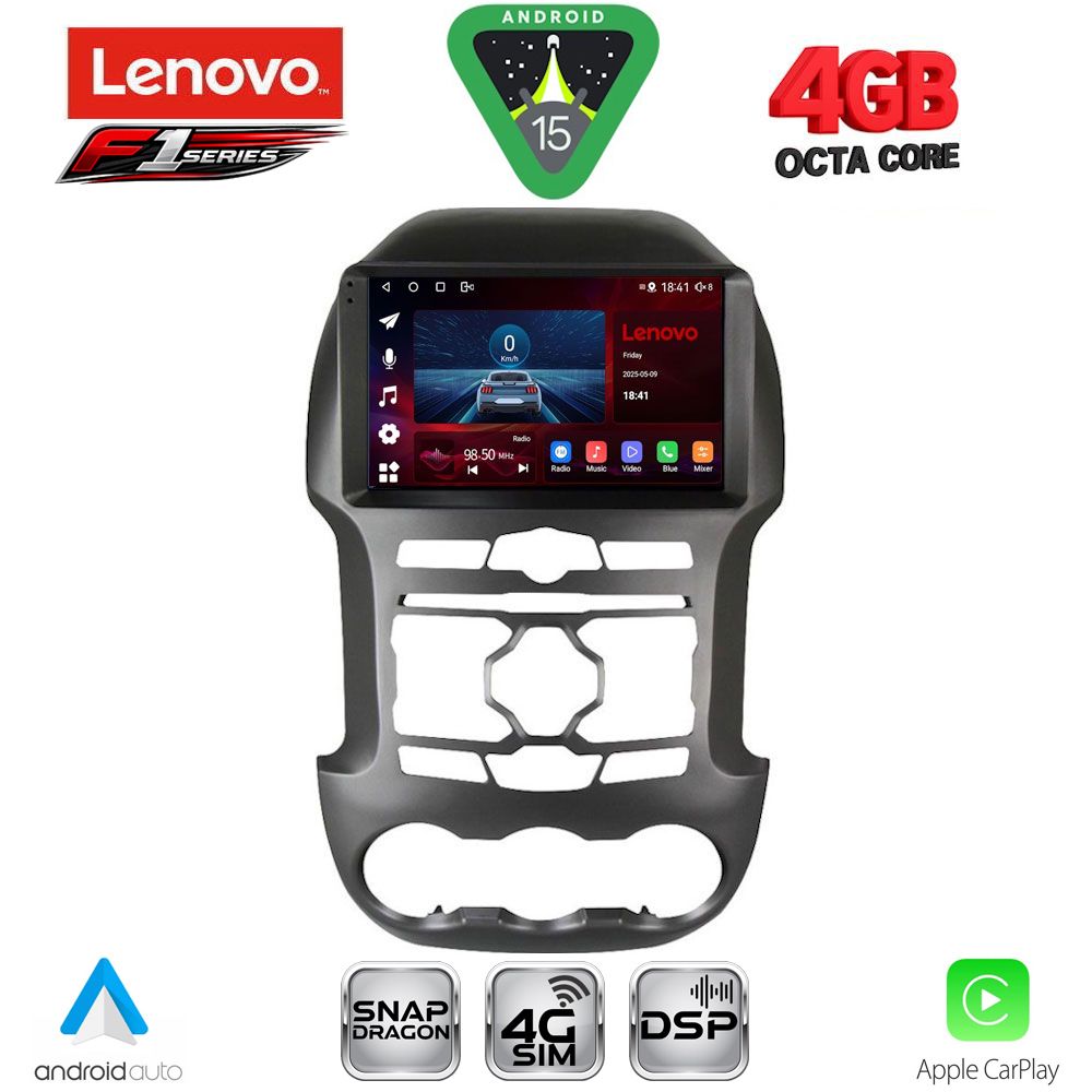 LENOVO SSQ 9171S_CPA (9inc) MULTIMEDIA TABLET for FORD RANGER mod. 2011-2015